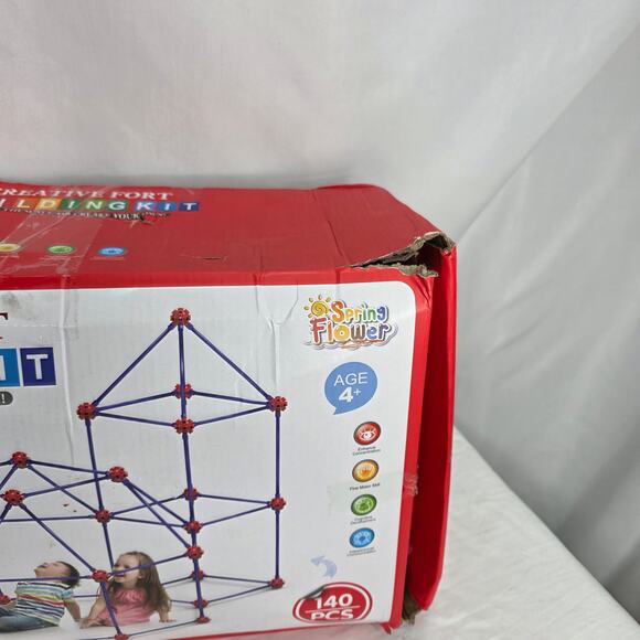 Fort Building Kit for Kids STEM Construction Toys Creative Set 140 PCS Ages 4+ - Picture 4 of 7
